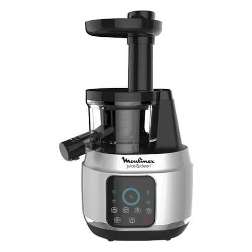 Соковыжималка шнековая Moulinex ZU420E10 black/silver в Технопарк