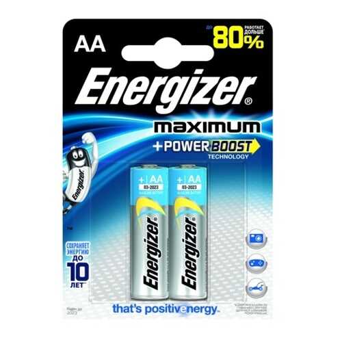 Батарейка Energizer Maximum 2 шт в Технопарк