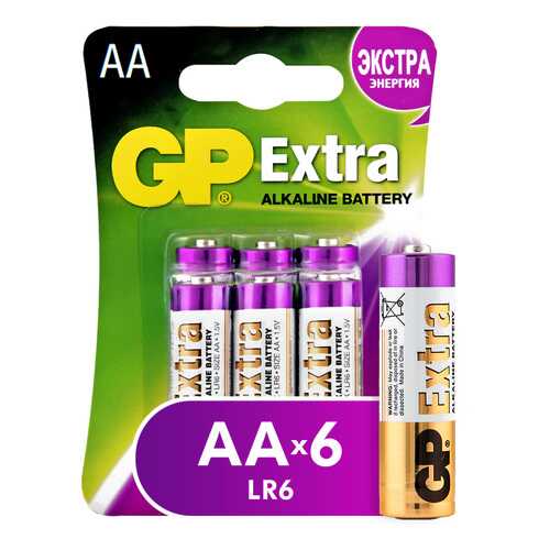 Батарейка GP Batteries Extra AA (15AX) 6 шт в Технопарк