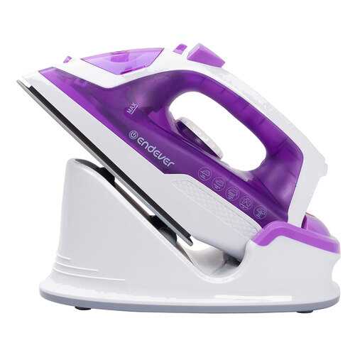 Утюг Endever Delta 120 White/Purple в Технопарк