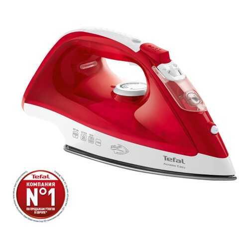 Утюг Tefal FV1543 White/Red в Технопарк