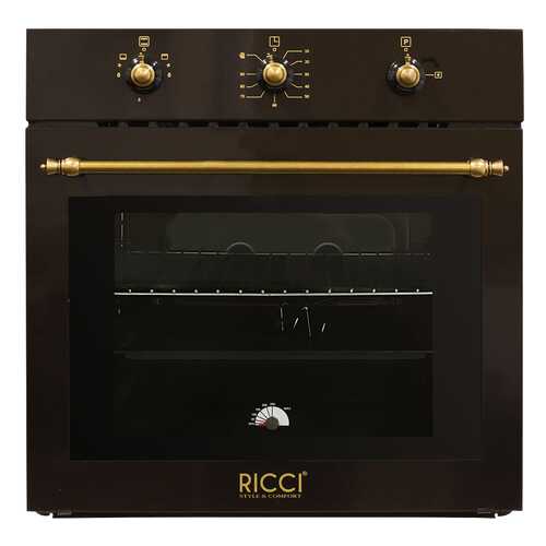 Встраиваемый газовый духовой шкаф RICCI RGO-620BR Brown в Технопарк