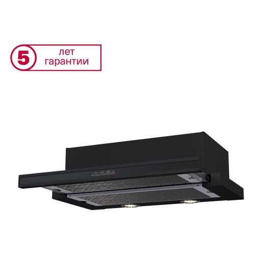 Вытяжка встраиваемая Krona Kamilla Sensor 600 Black в Технопарк